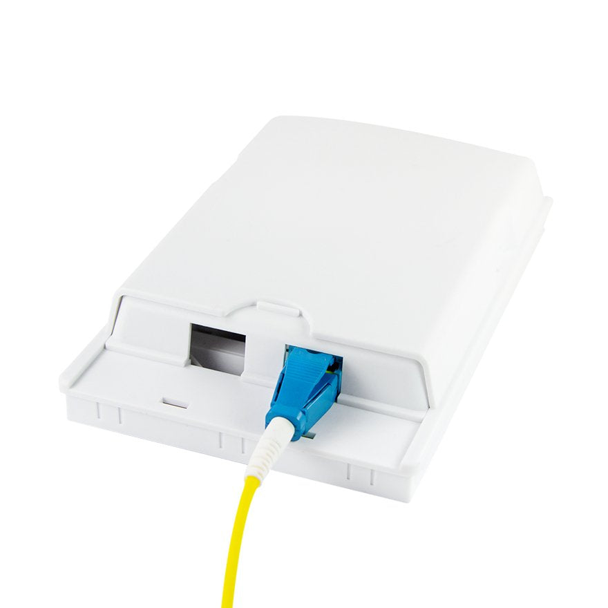 Fiber Adapter Lc Duplex, 12 Pieces, Without Flange, Azul