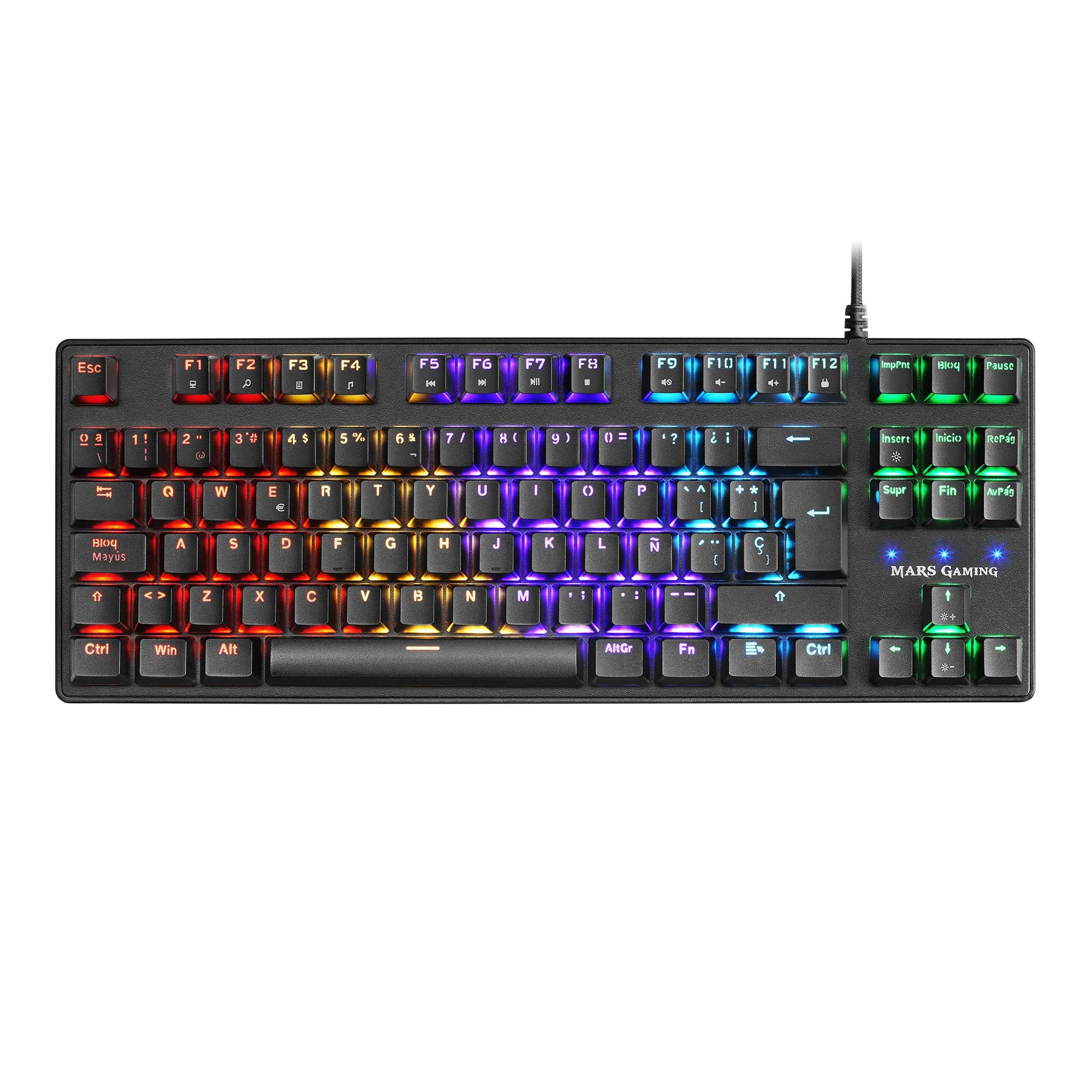 EAN 4718009158504 - Mars Gaming MKXTKLRES teclado Juego USB QWERTY Negro imagen 2