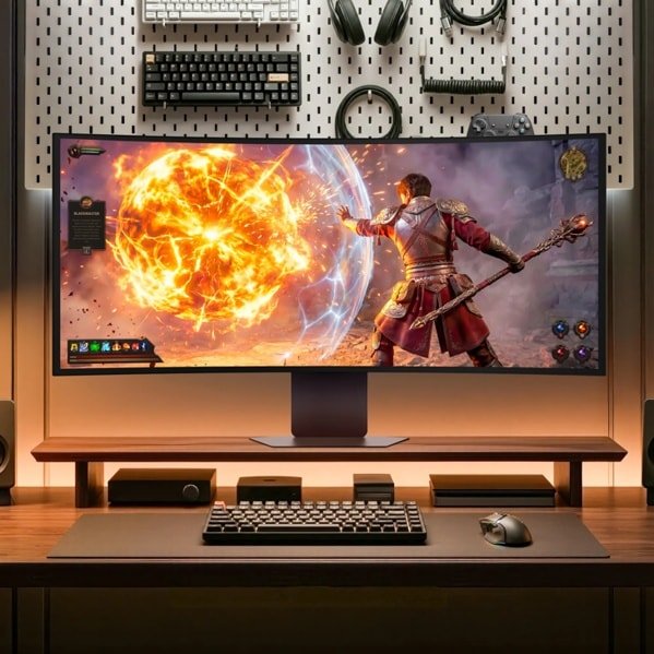 Lg Ultragear Evo Ai 39gx950b-B Gx9 Series Monitor Oled Gaming Curvado 39" (38.86" Visible) 5120 X 2160 5k2k Ultrawide @ 165 Hz 1500 Cd/M² 1850000:1 Displayhdr 500 True Black 0.03 Ms 2xhdmi Displayport Usb-C Altavoces Negro