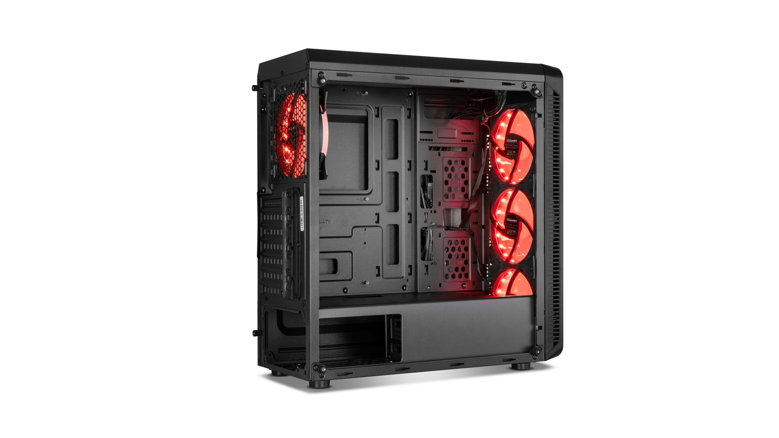 Caja Pc Nox Atx Hummer Tgm Rainbow 1xusb3.0 2xusb2.0 Negro Rgb