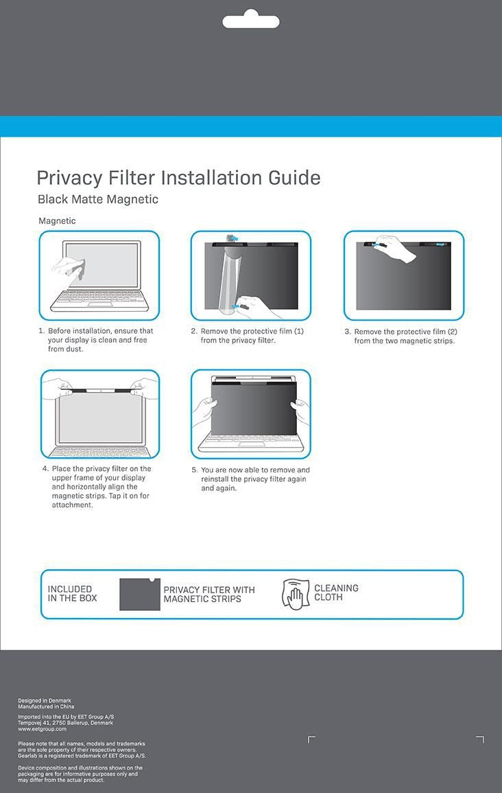 Magnetic Privacy Filter 13.3"  16:10