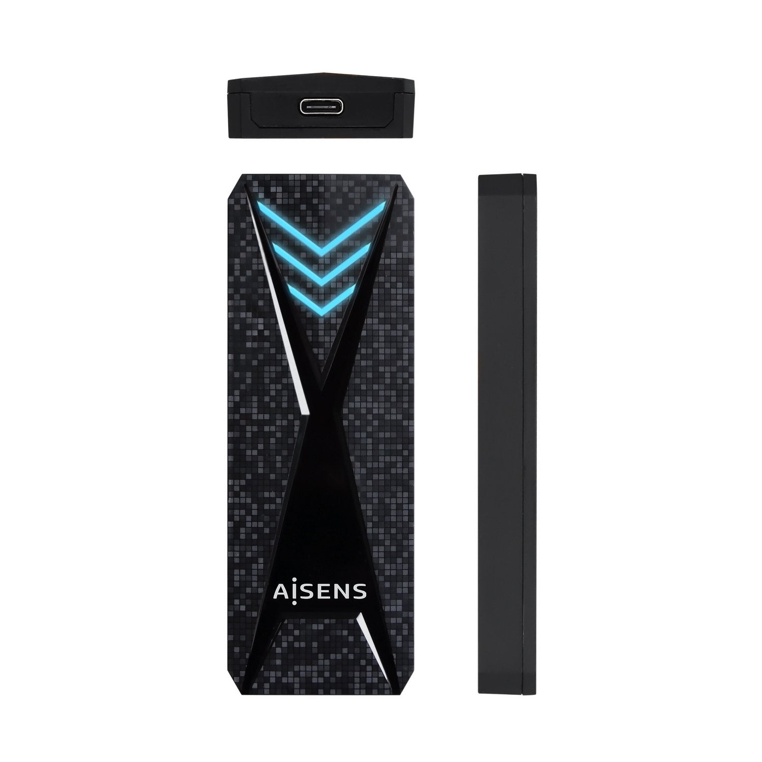 EAN 8436574706116 - AISENS ASM2-RGB013B caja para disco duro externo Caja externa para unidad de estado sólido (SSD) Negro imagen 3
