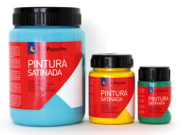 La Pajarita Témpera Escolar Bote De 35ml Satinada Azul Cyan L-26