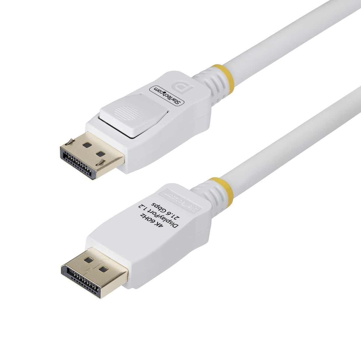 Startech.Com 10ft White Vesa Certified Displayport 1.2 Cable With Latches - Displayport-Cable - Displayport Zu Displaypo