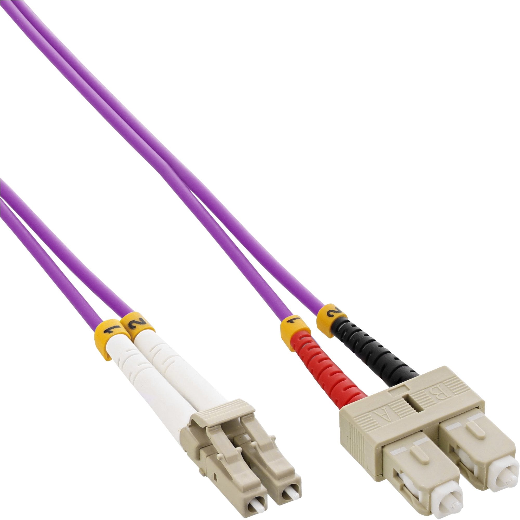 Inline® Fiber Optical Duplex Cable Lc/Sc 50/125?M Om4 15m