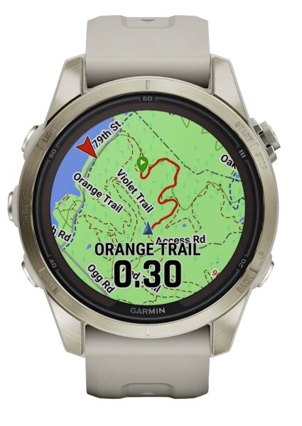 Garmin Fenix 7spro Sapphire Solar -42mm - Light Sand Soft Go