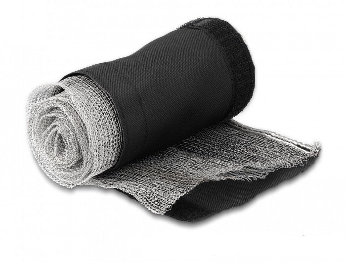 Delock Blindaje Emc Funda Trenzada Con Velcro 1 M X 25 Mm Negro