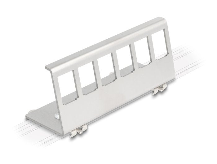 Delock Keystone Metall Halterung 6 Port Für Hutschiene