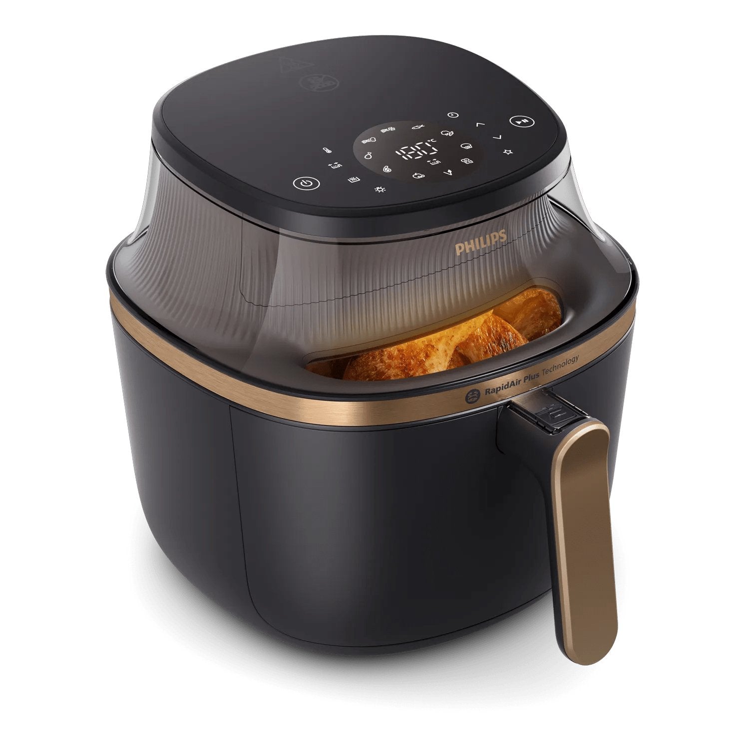 EAN 8720389034329 - Philips 3000 series NA342/00 freidora Sencillo Independiente 2000 W Freidora de aire caliente Negro, Cobr imagen 1