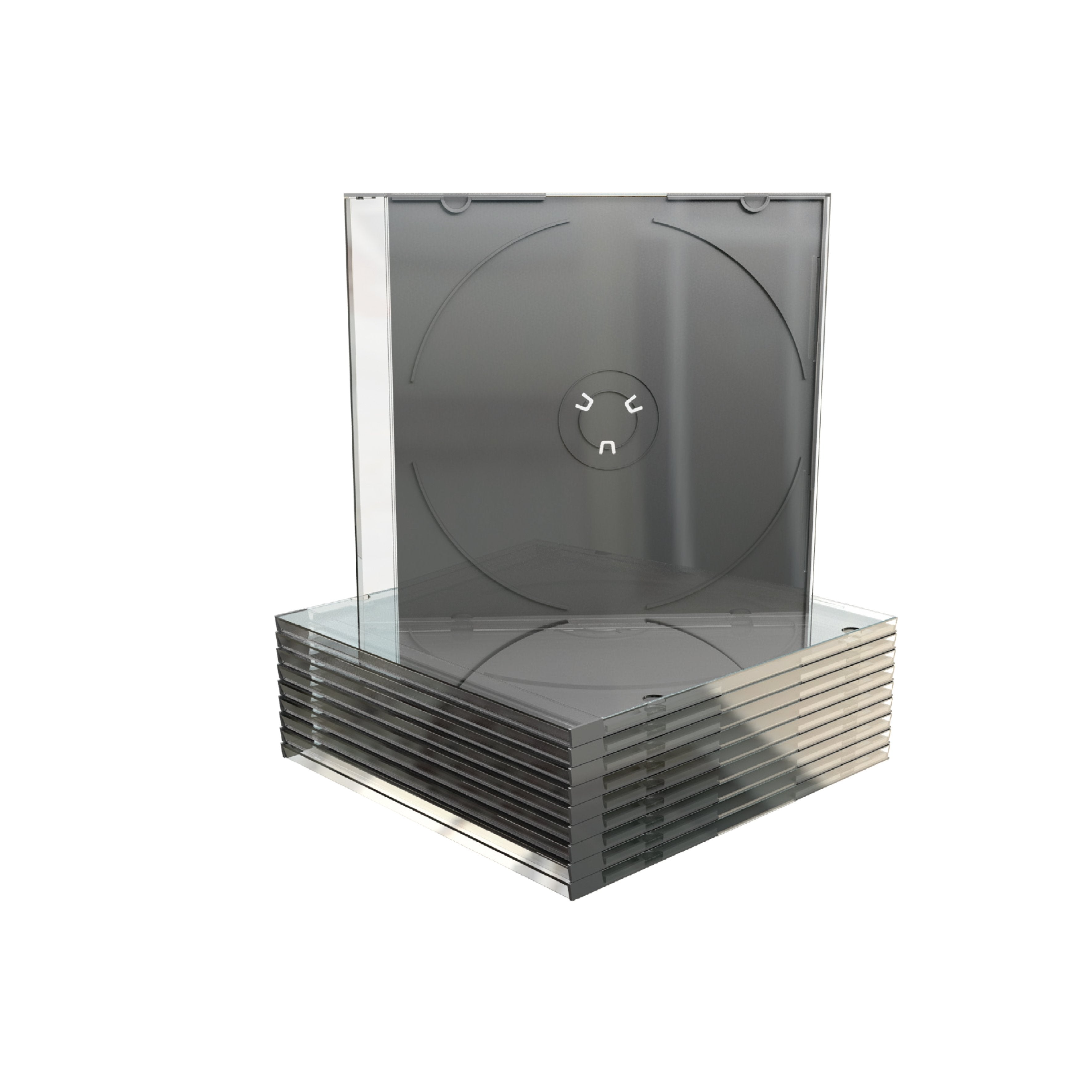 EAN 4260057123824 - MediaRange BOX21 funda para discos ópticos Caja transparente para CD 1 discos Negro, Transparente imagen 1
