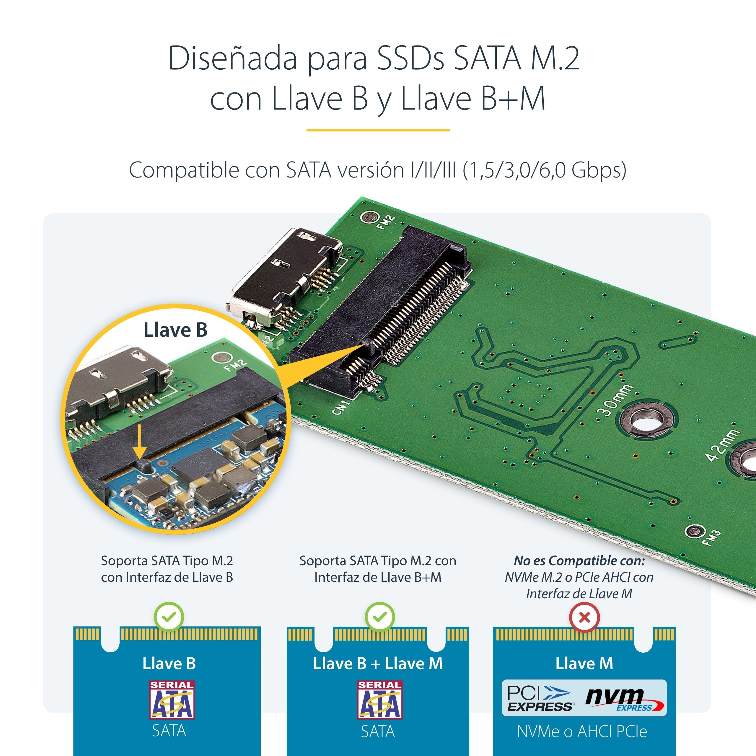 Startech.Com Caja Externa Disco Ssd M.2 Ngff Con Uas Usb 3.0