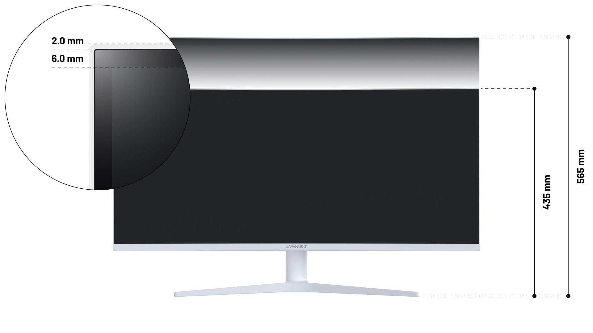 EAN 4589511175811 - JAPANNEXT JN-IPS340UWQHD60C-C65W-HS-W pantalla para PC 86,4 cm (34") 3440 x 1440 Pixeles UltraWide Quad H imagen 6