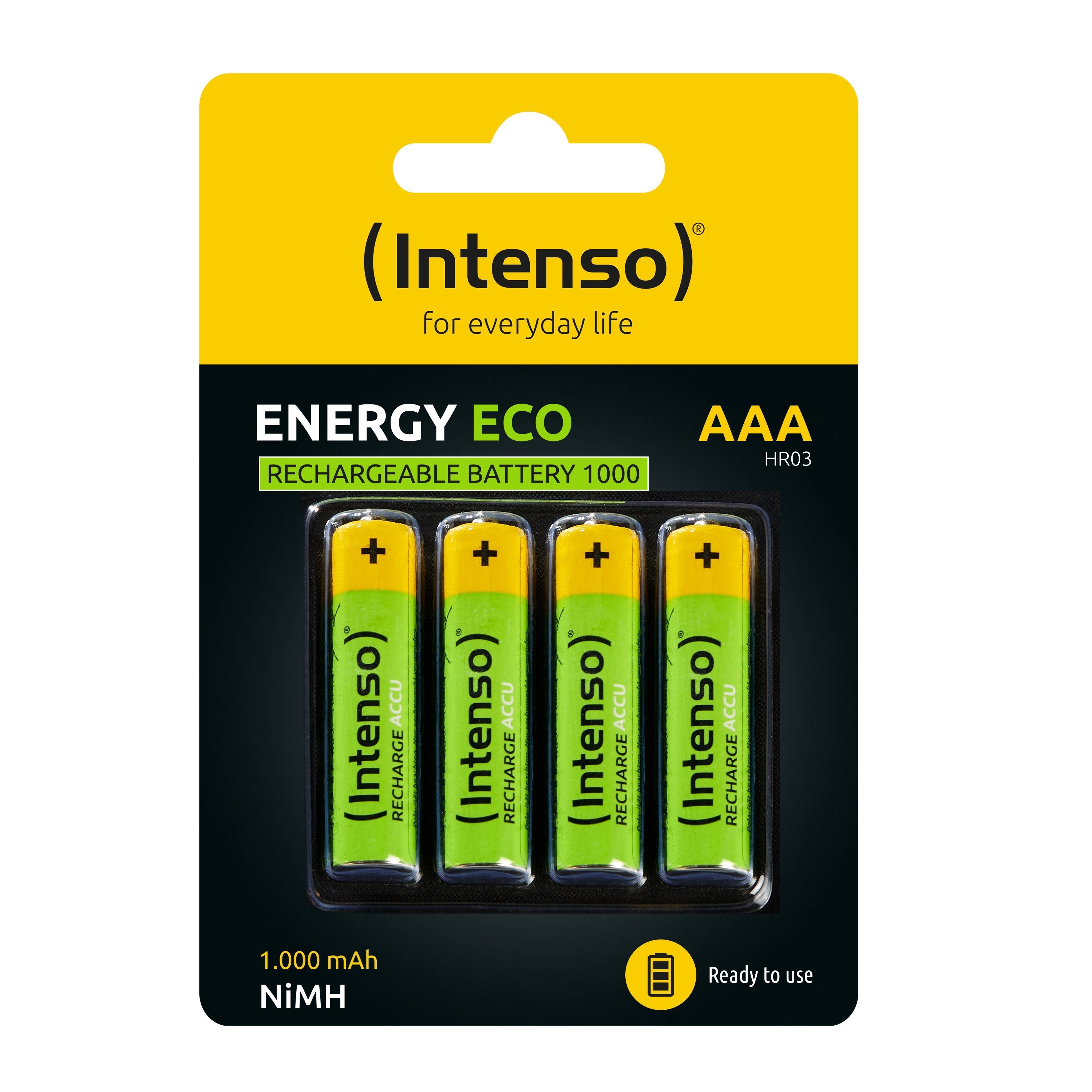Intenso Akku Nimh, Micro, Aaa, Hr03, 1.2v/1000mah