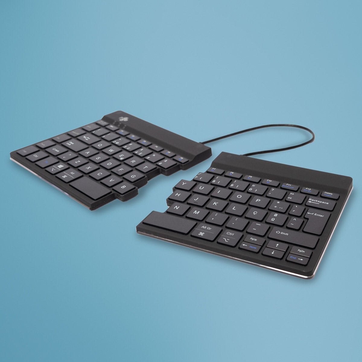 R-Go Split Break Keyboard,  Qwerty (Pt), Bluetooth, Black