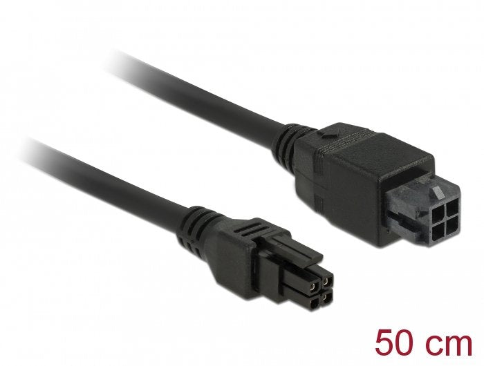 Delock Micro Fit 3.0 4 Pin Verlängerungscable Stecker > Buchse 50 Cm