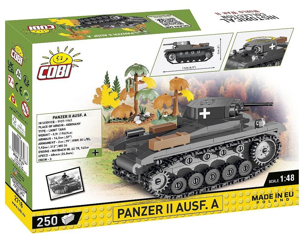 Cobi Hc Wwii Panzer Ii Ausf. A 250 Kl. 2718