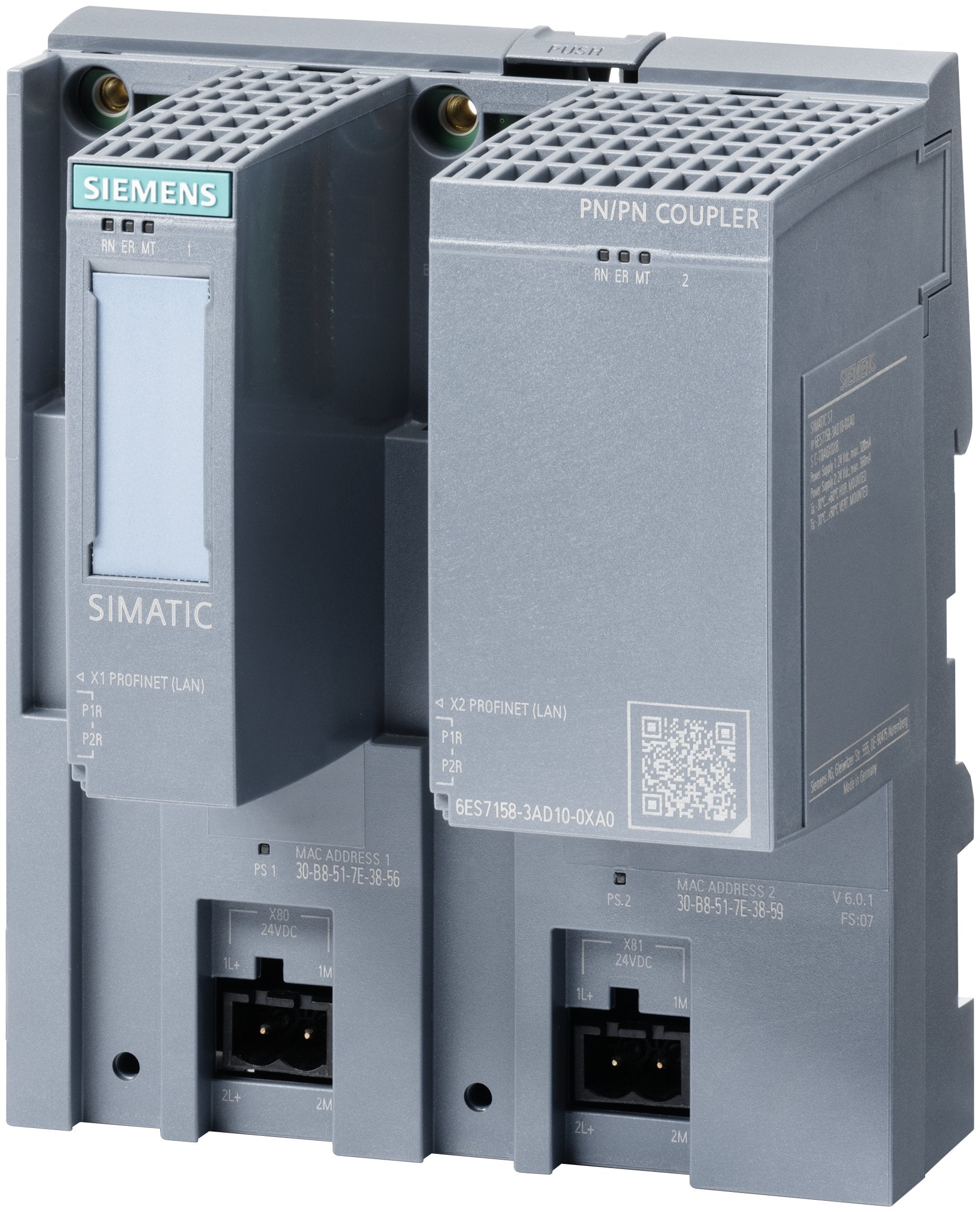 Siem 6es7158-3ad10-0xa0 Simatic Pn Pn Coupler
