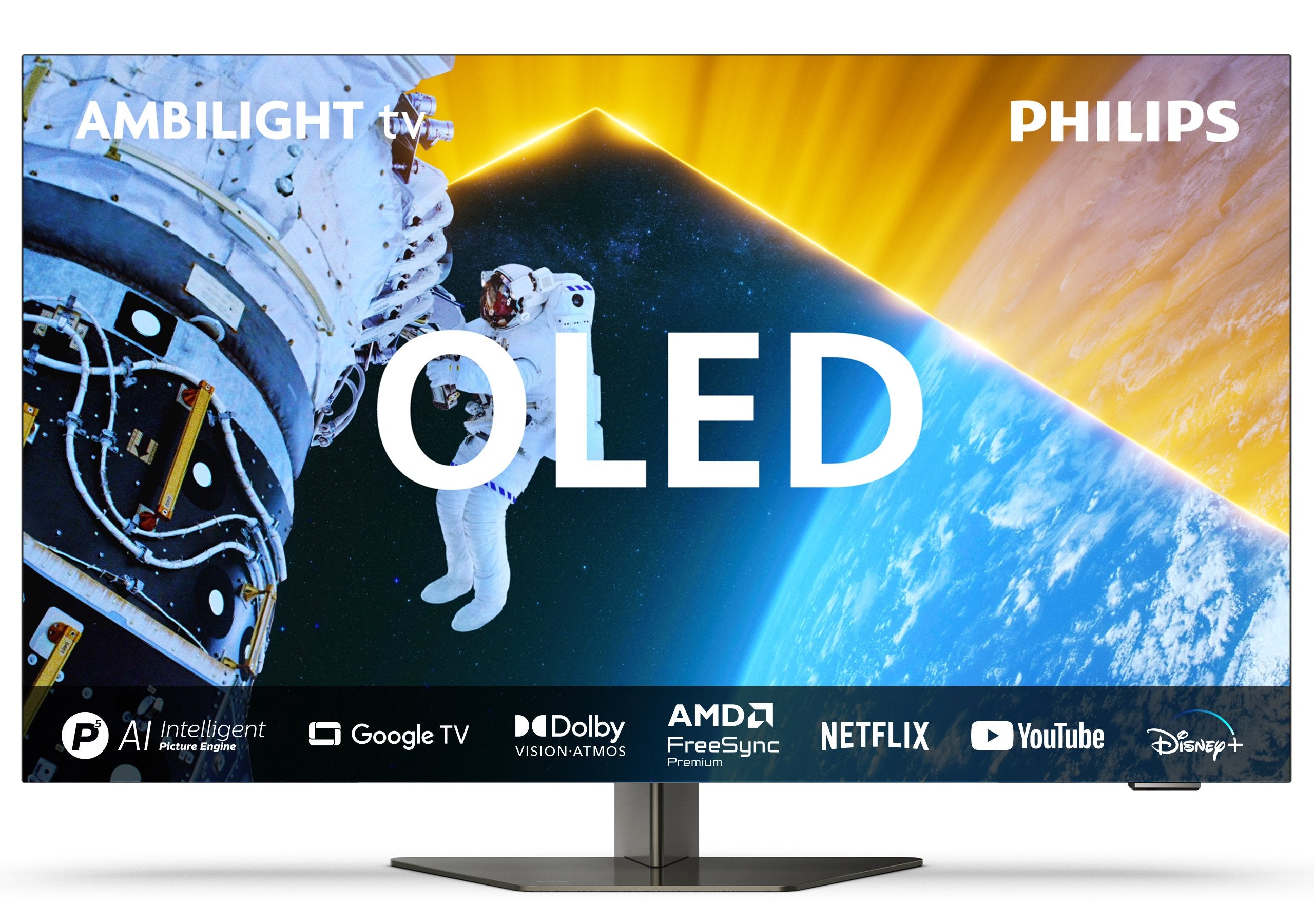 Philips 55oled809/12 (139 Cm (55 Zoll), Negro/Gris, Ultrahd/4k, Ambilight, Wlan, Hdr, Google Tv, 120hz Panel) 55oled809/12