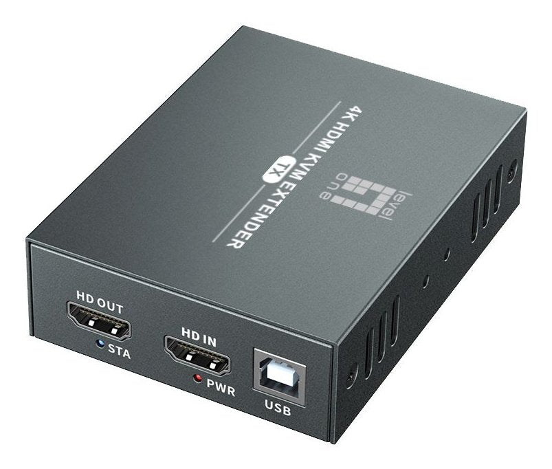 Levelone Hdmi Over Cat.5 6 Extender Kit 4k, 100m Negro