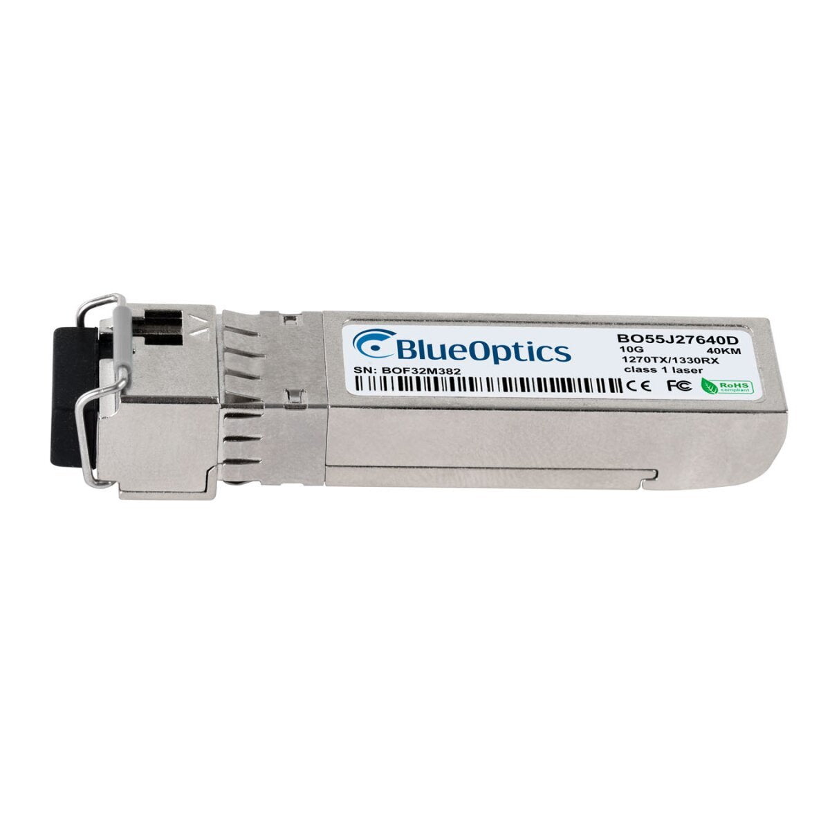Blueoptics Force10 Gp-Sfp-10gbx-U-40 Blueoptics Bo55j27640d Sfp+ Bidi Transceiver, Lc-Simplex, 10gbase-Bx-U, Singlemode Fiber, Tx1270nm/Rx1330nm, 40km