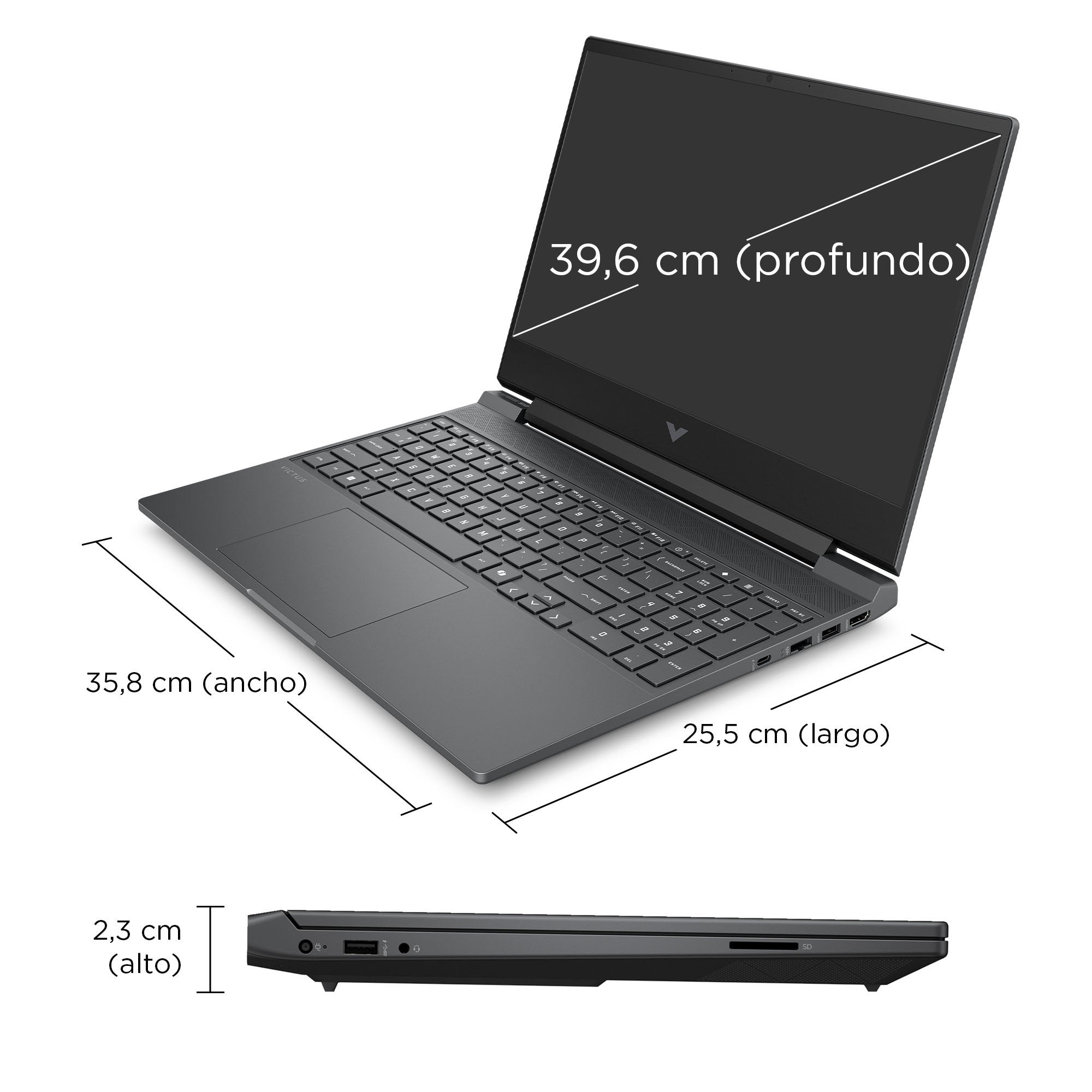 Portátil Gaming Hp Victus 15-Fa2707ns Intel Core I5-13420h 16gb 512gb Ssd Geforce Rtx 4050 15.6' Sin Sistema Operativo
