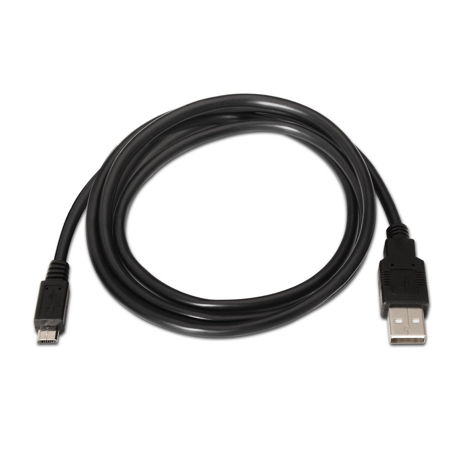 EAN 8436574700268 - AISENS A101-0027 cable USB USB 2.0 0,8 m USB A Micro-USB B Negro imagen 2