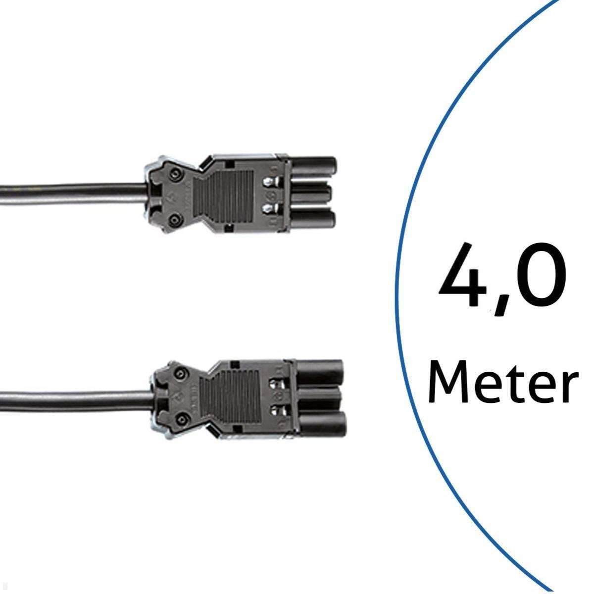 Bachmann Gerteverlngerung Gst18-3 Stecker Kupplung Schwarz 4m