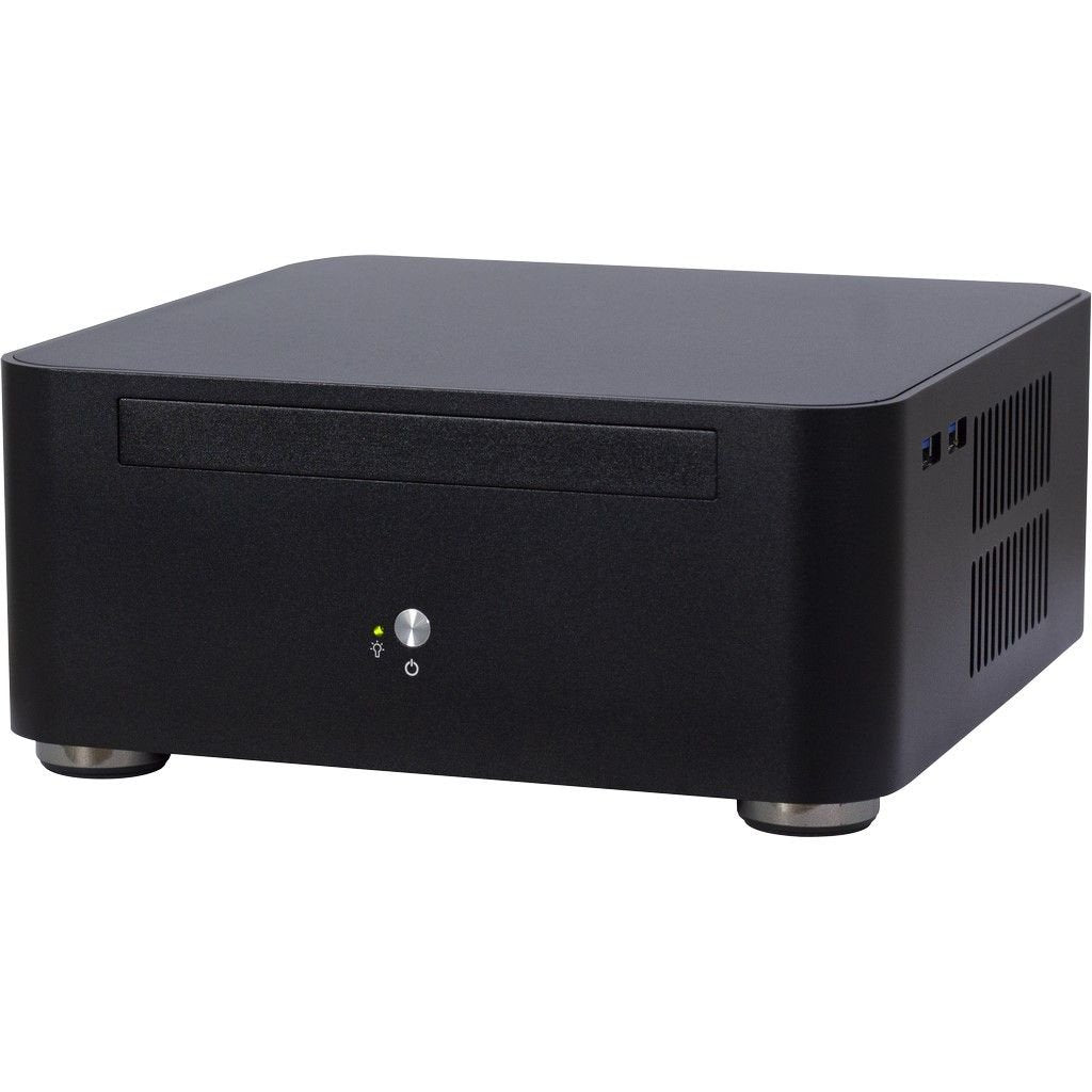 Inter-Tech Itx A80s Mini Tower Negro 60 W, Caja Htpc Negro, Mini Tower, Pc, Negro, Itx, Aluminio, 4 Cm