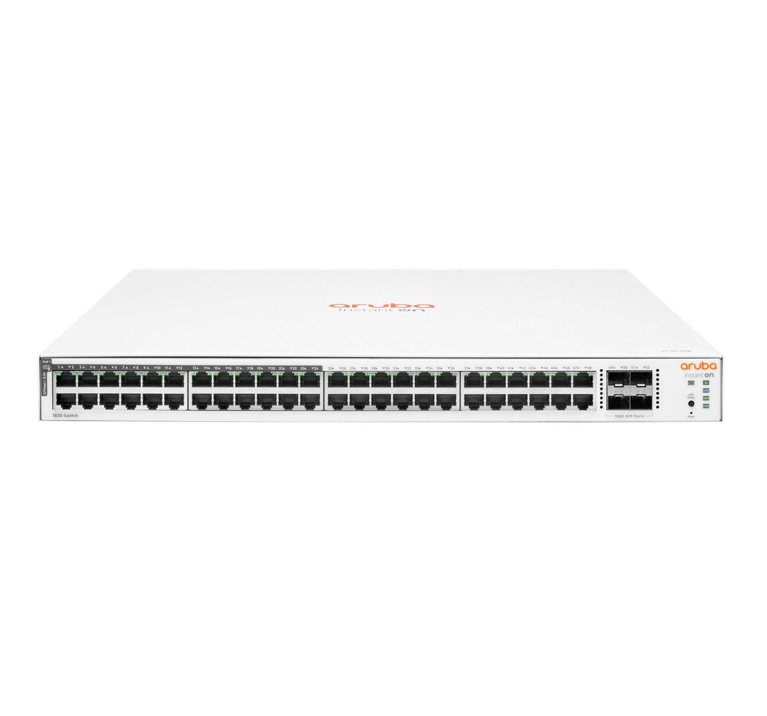 EAN 5715063719671 - HPE Aruba Networking Aruba Instant On 1830 48G 24p Class4 PoE 4SFP 370W Gestionado L2 Gigabit Ethernet (1 imagen 1