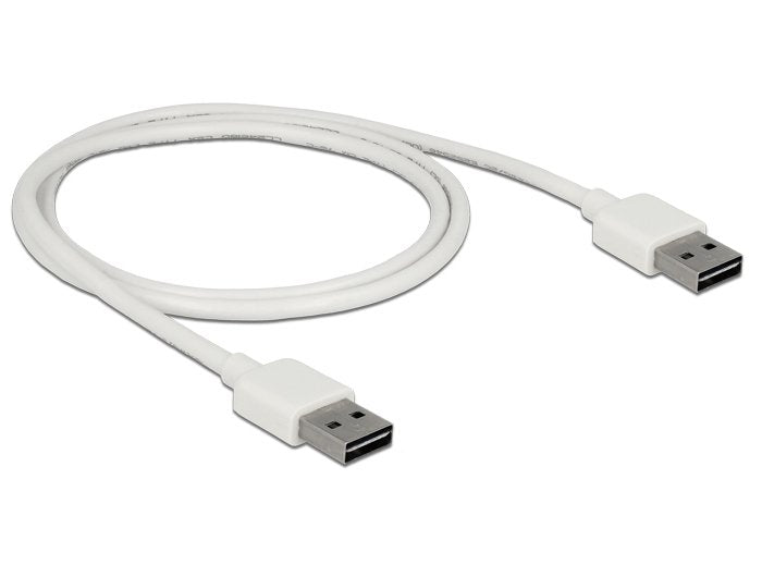 Delock Cable Easy-Usb 2.0 Typ-A Stecker > Easy-Usb 2.0 Typ-A Stecker 1 M Weiss