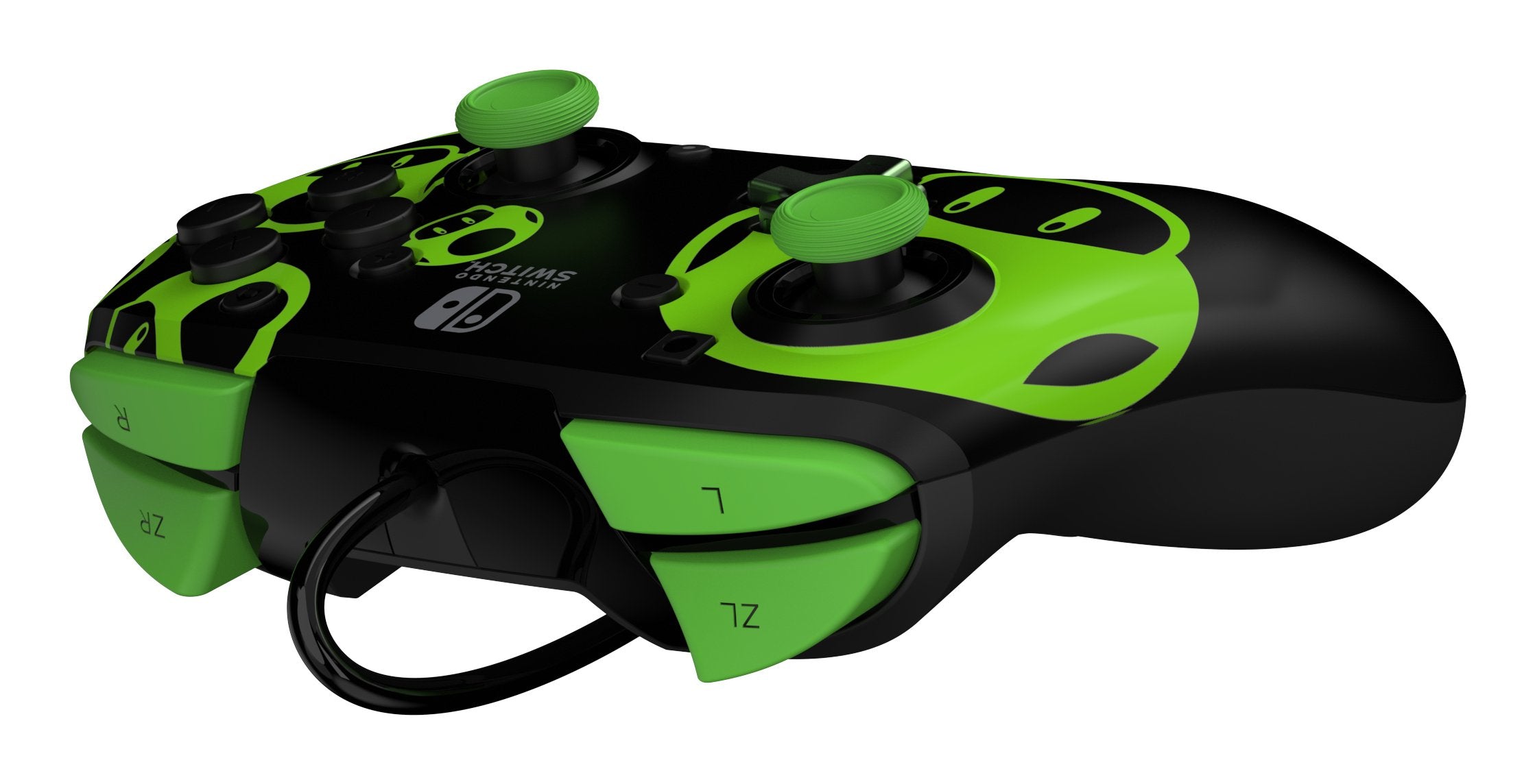 EAN 0708056070328 - PDP REMATCH: 1-Up Glow in the Dark Negro, Verde USB Gamepad Analógico/Digital Nintendo Switch, Nintendo S imagen 4