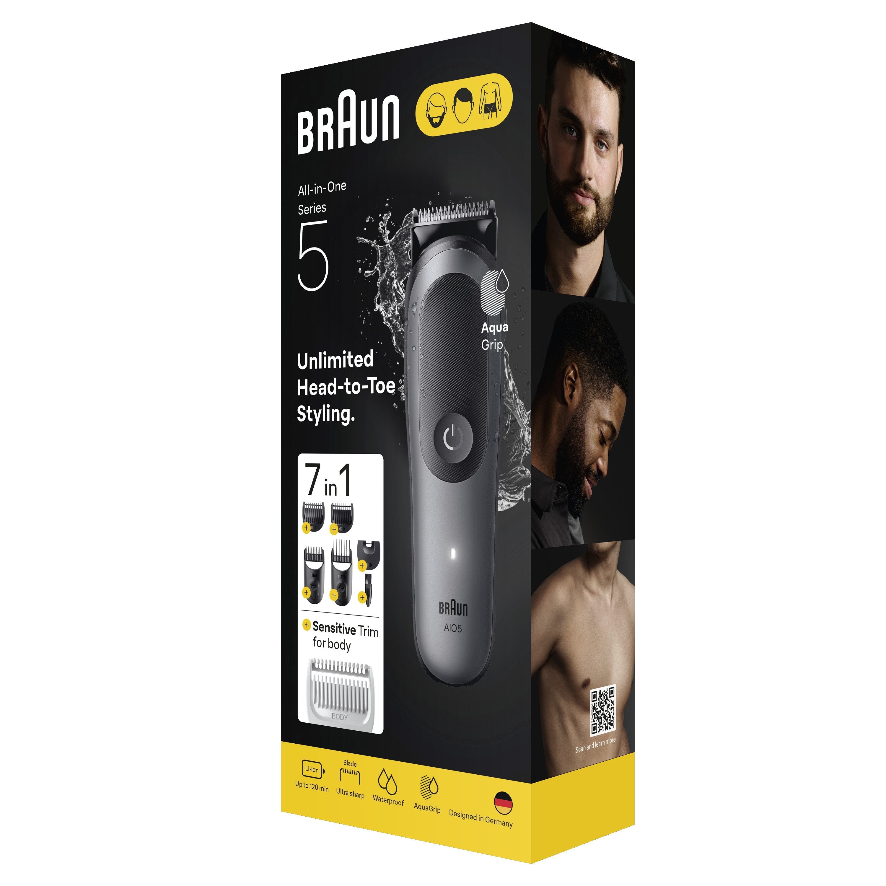 Braun Aio5520 All-In-One Trimmer, Black