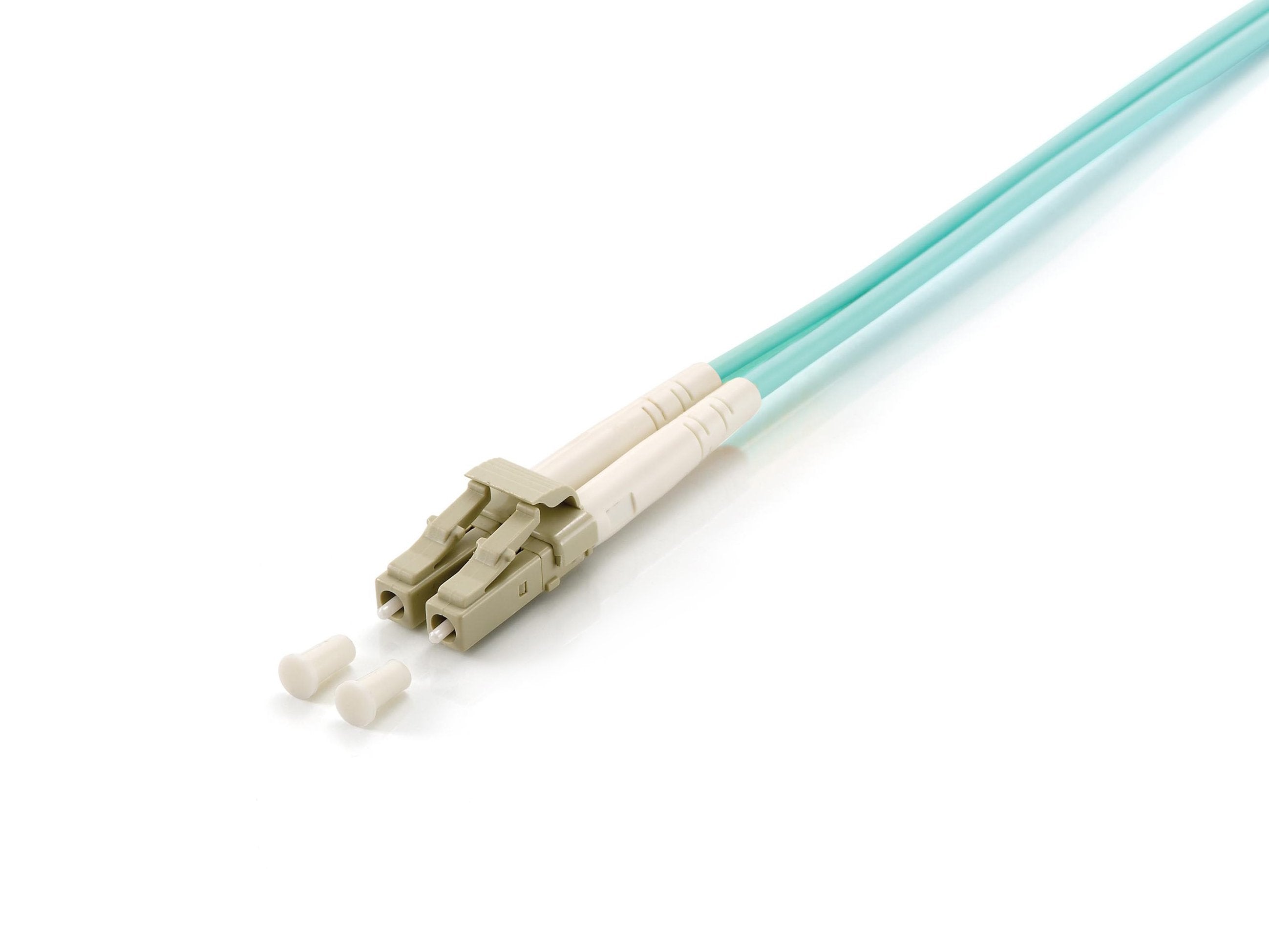 Equip Cable De Red Lc->Lc 25.00m Multimode Duplex Om3 Turquesa