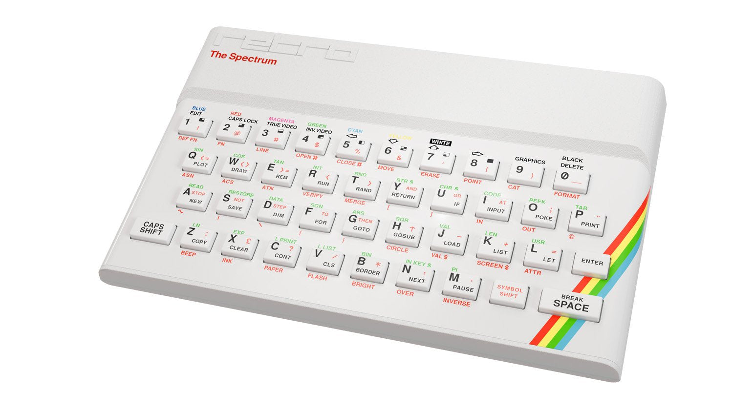 Consola - Koch Media The Spectrum White Edition, 48 Juegos Legendarios, Experiencia Retro, Blanco