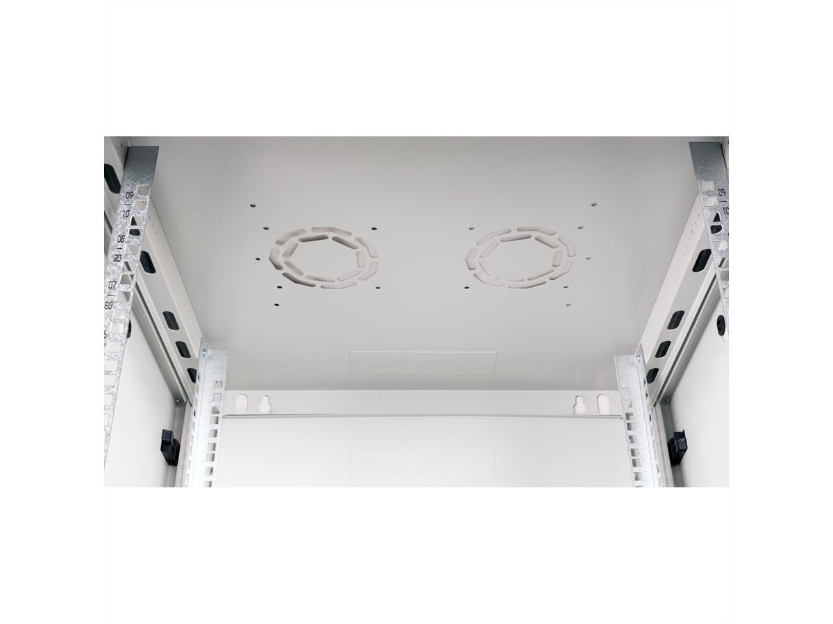Roline 19-Zoll Wandgehuse Basic Plus 9he, 600x600 Bxt Grau