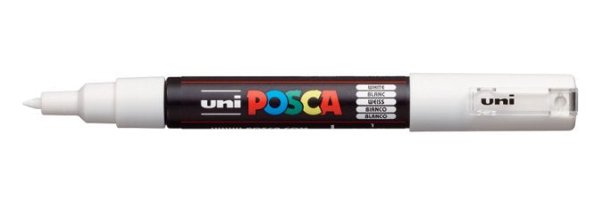 Posca Marcador  Pc-1m No Permanente Punta Fina 0.7mm Blanco