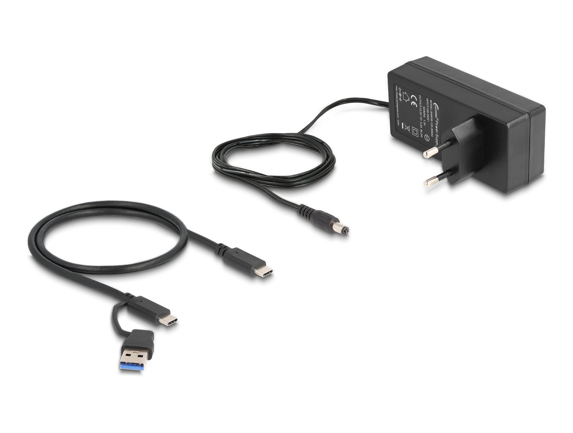 Usb 5 Gbps Hub Mit 2 X Usb Typ-A Und 2 X Usb Type-C Buchse Und 1 X Schnellladeport + Schalter