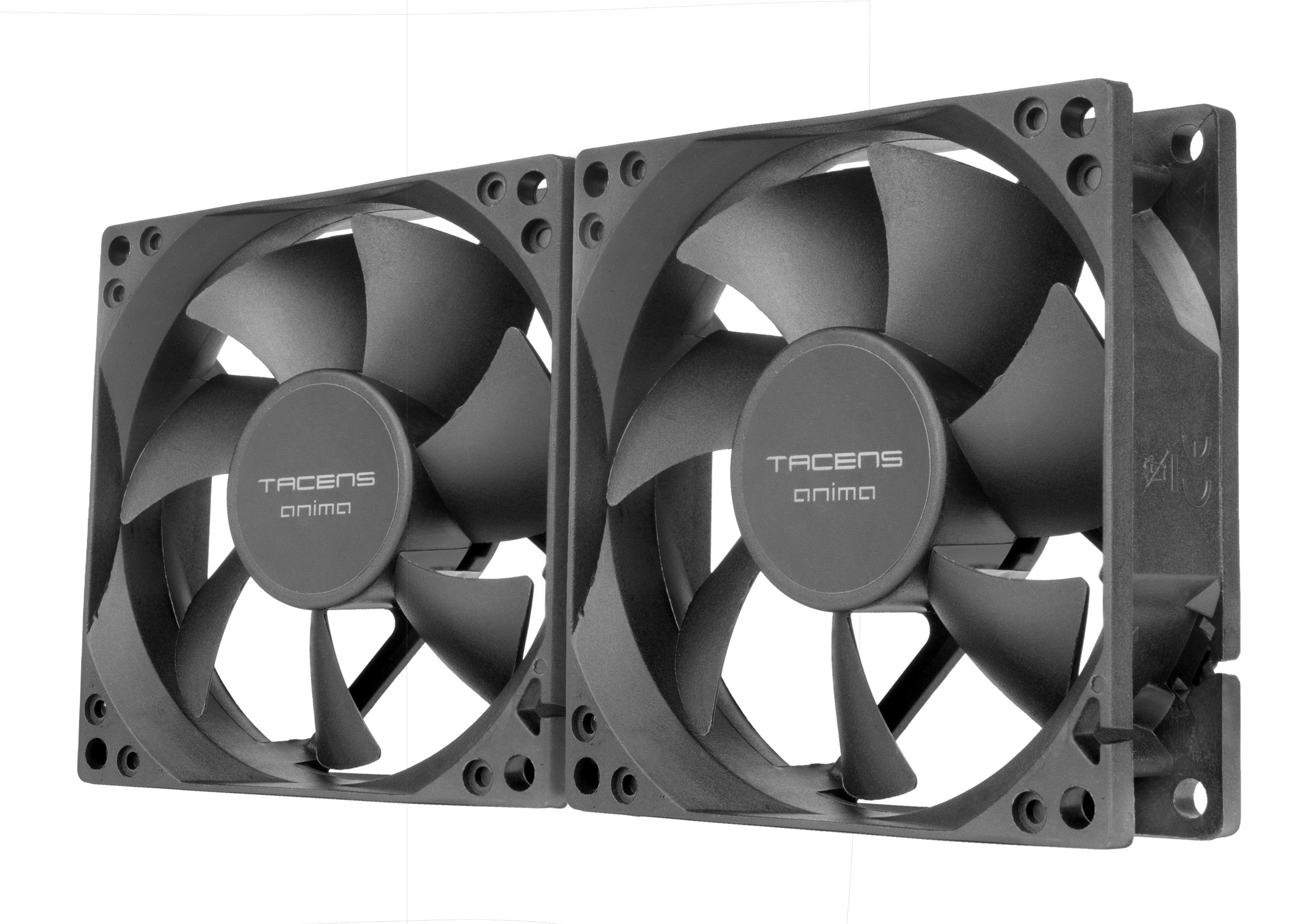Ventilador Pc  Interno Tacens Anima Af8x2 8x8 Bajo Ruido 12db, Fluxus Bearing Pack  2