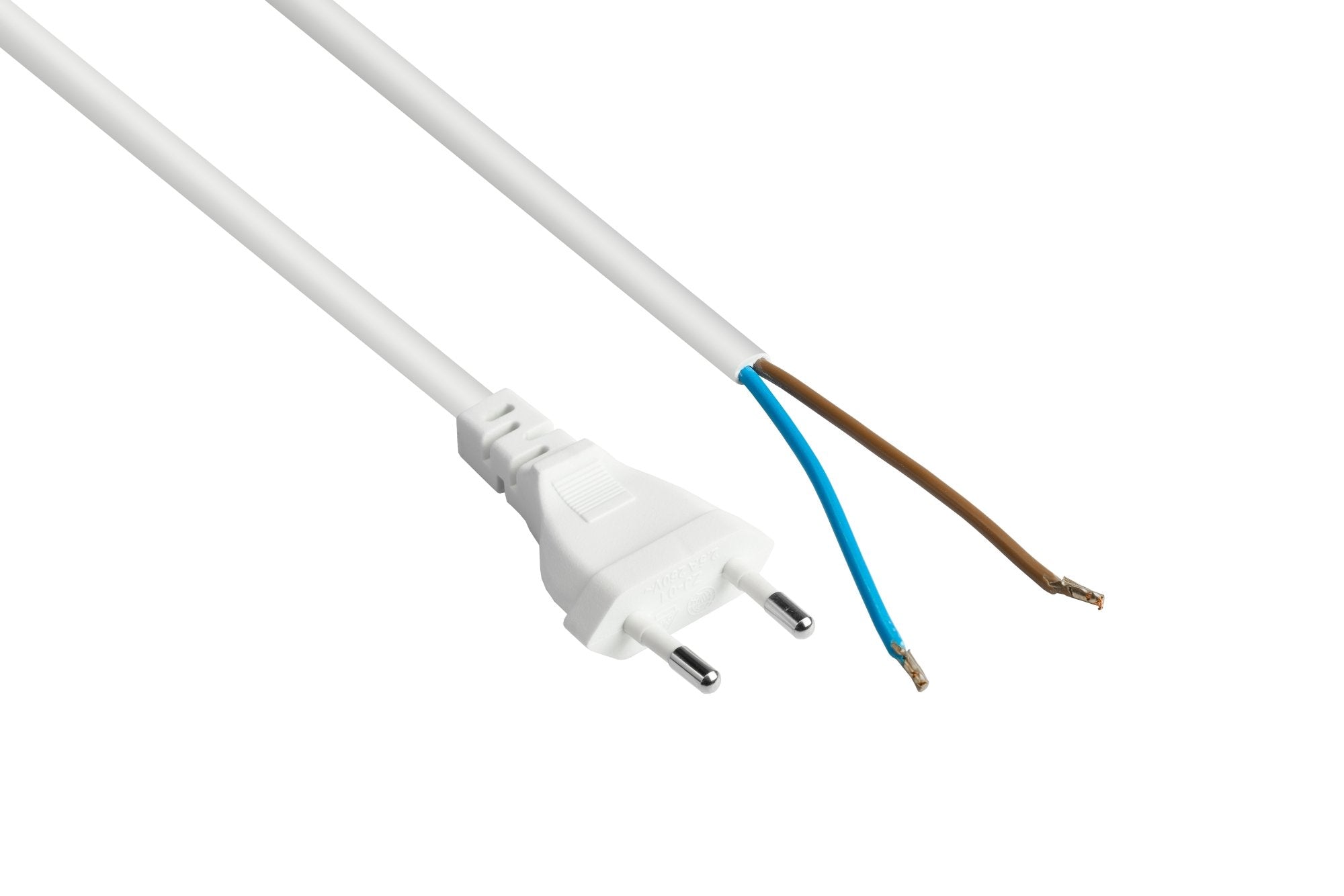 Cablemeister Euro-Netzcable An Open End Weiss 3 M