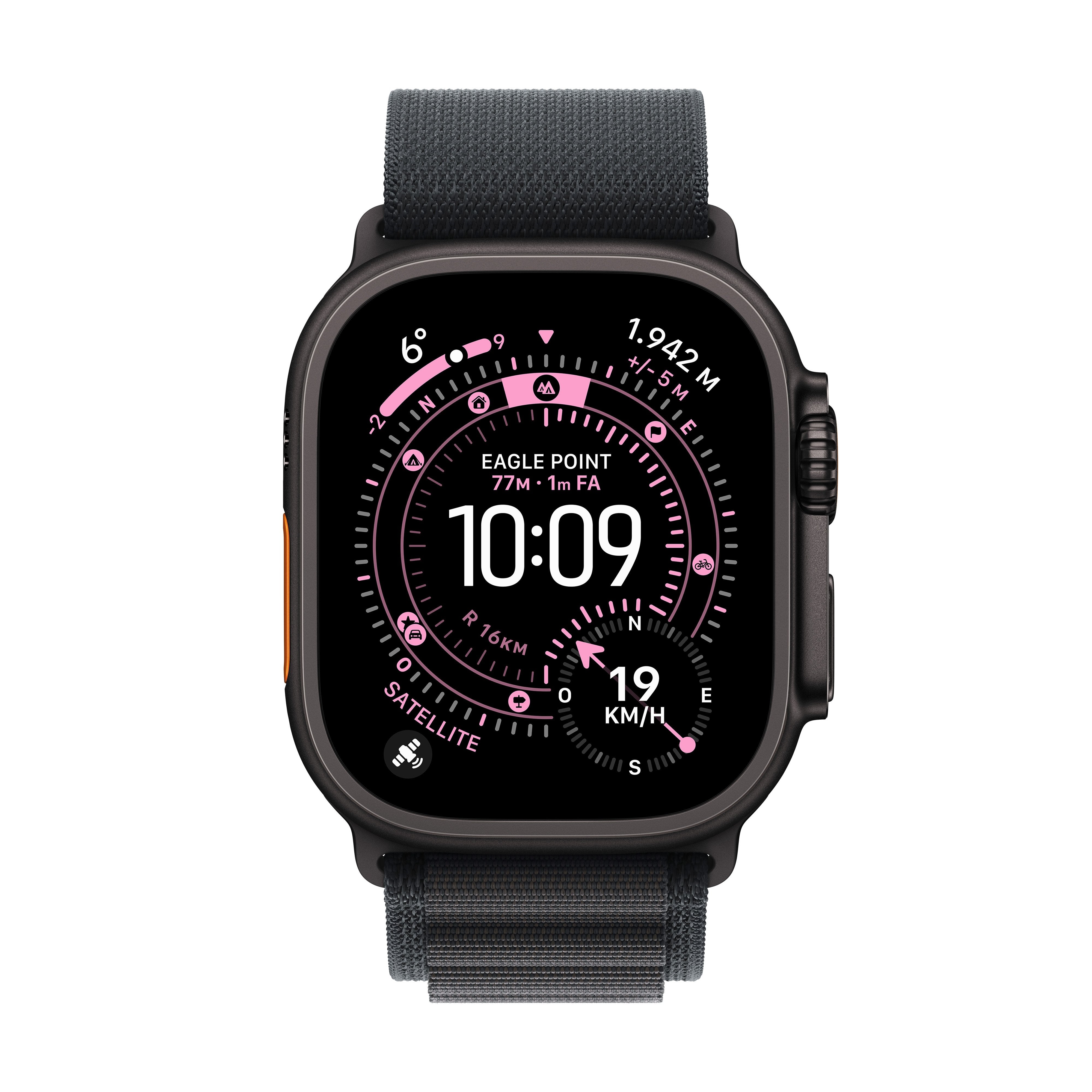 Apple Watch Ultra 3 49 Mm Titanio Negro Sí Reloj Inteligente Con Loop Alpine Tela Negro Tamaño De La Banda: S 64 Gb Lte Nfc Wi-Fi 4 Uwb Bluetooth 5g 61.8 G