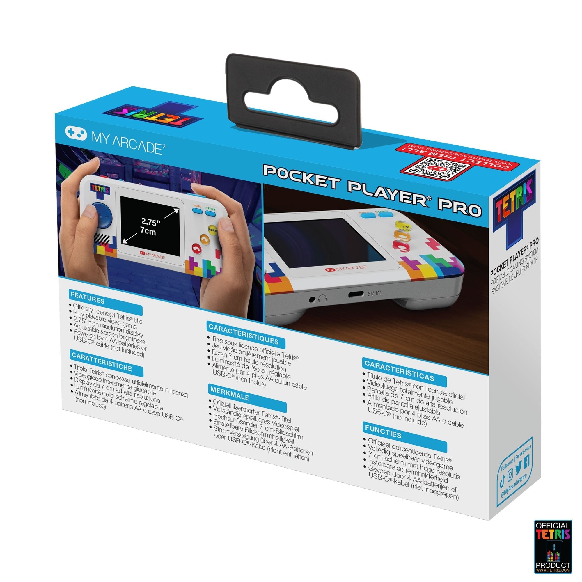 My Arcade Pocket Player Pro Tetris Dgunl-7028