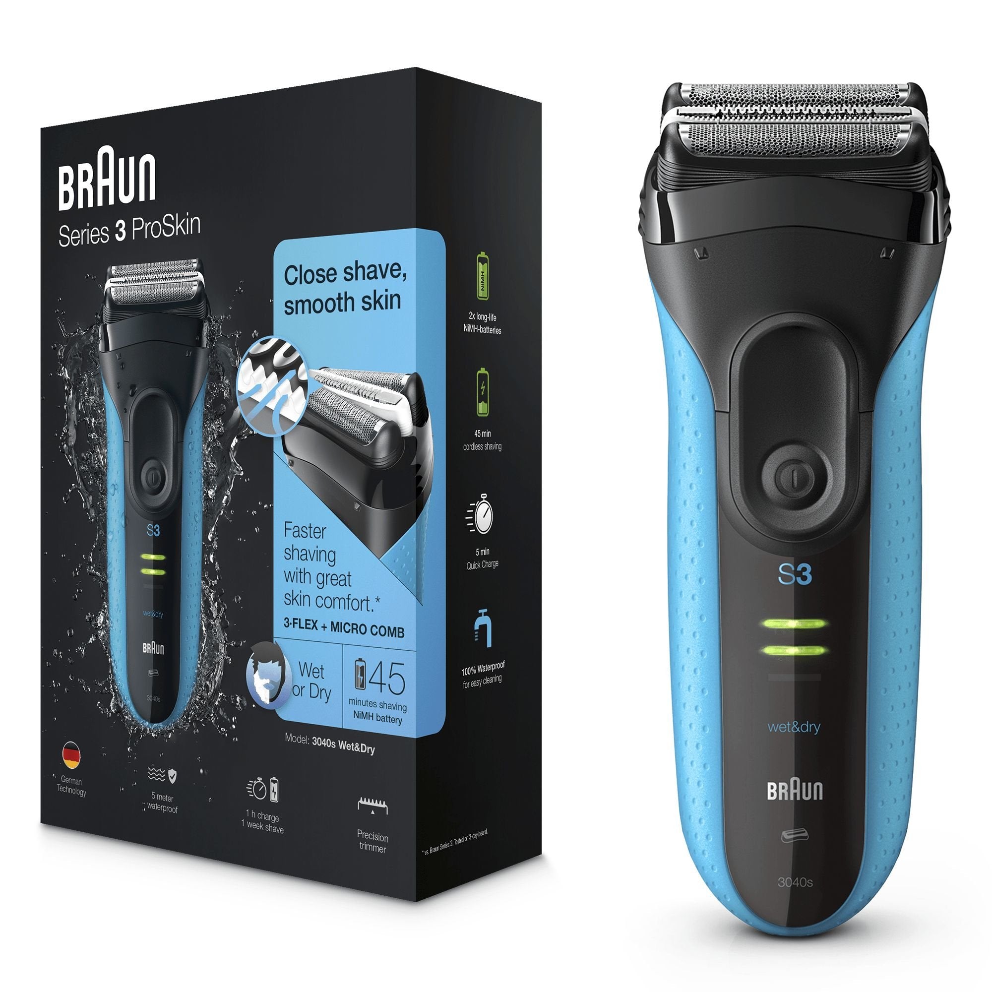 Máquina De Afeitar Braun 4210201113010 Negro