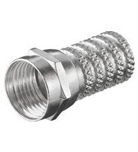Twist-On F-Plug Connector 6.0 Mm - Zinc-Nickel