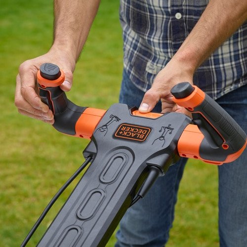 Cortacésped Black+Decker Bemw481es Manual Corriente Alterna Naranja Naranja/Negro, Cortacésped Manual, 600 M², 42 Cm, 2 Cm, 7 Cm, Cuchillas Giratorias