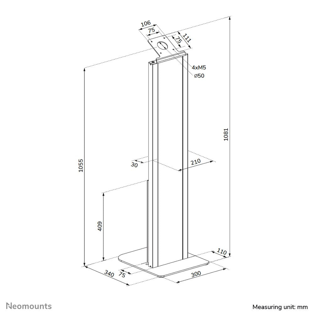 EAN 8721246340461 - Neomounts FL15-628BL1 accesorio o pieza de recambio para tableta Soporte para tableta imagen 11