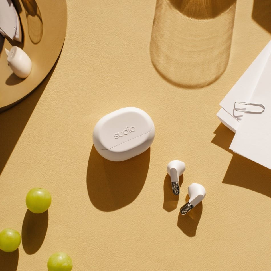 Sudio N3 True Wireless Earbuds, White