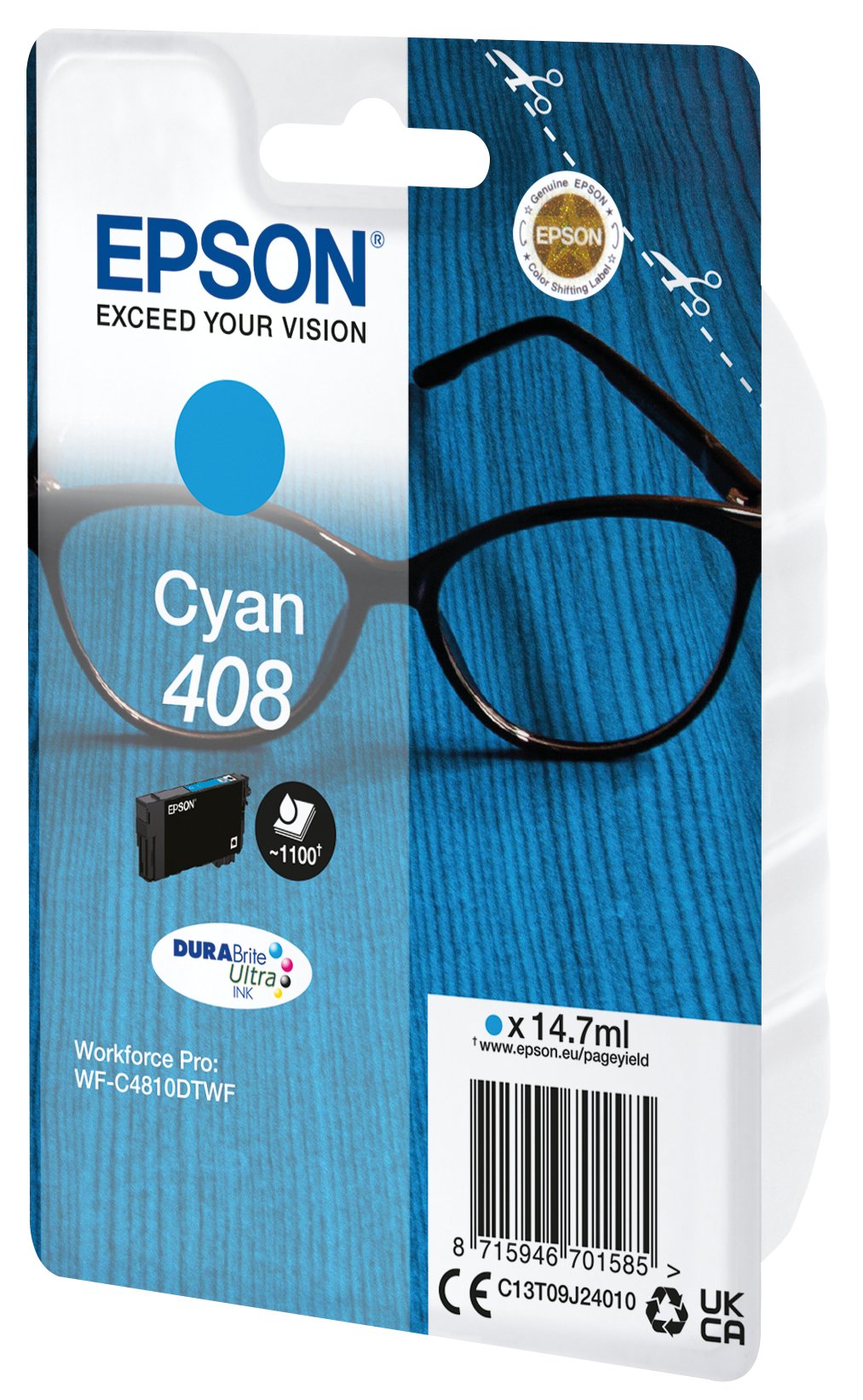 EAN 8715946701585 - Epson C13T09J24010 cartucho de tinta 1 pieza(s) Original Rendimiento estándar Cian imagen 2