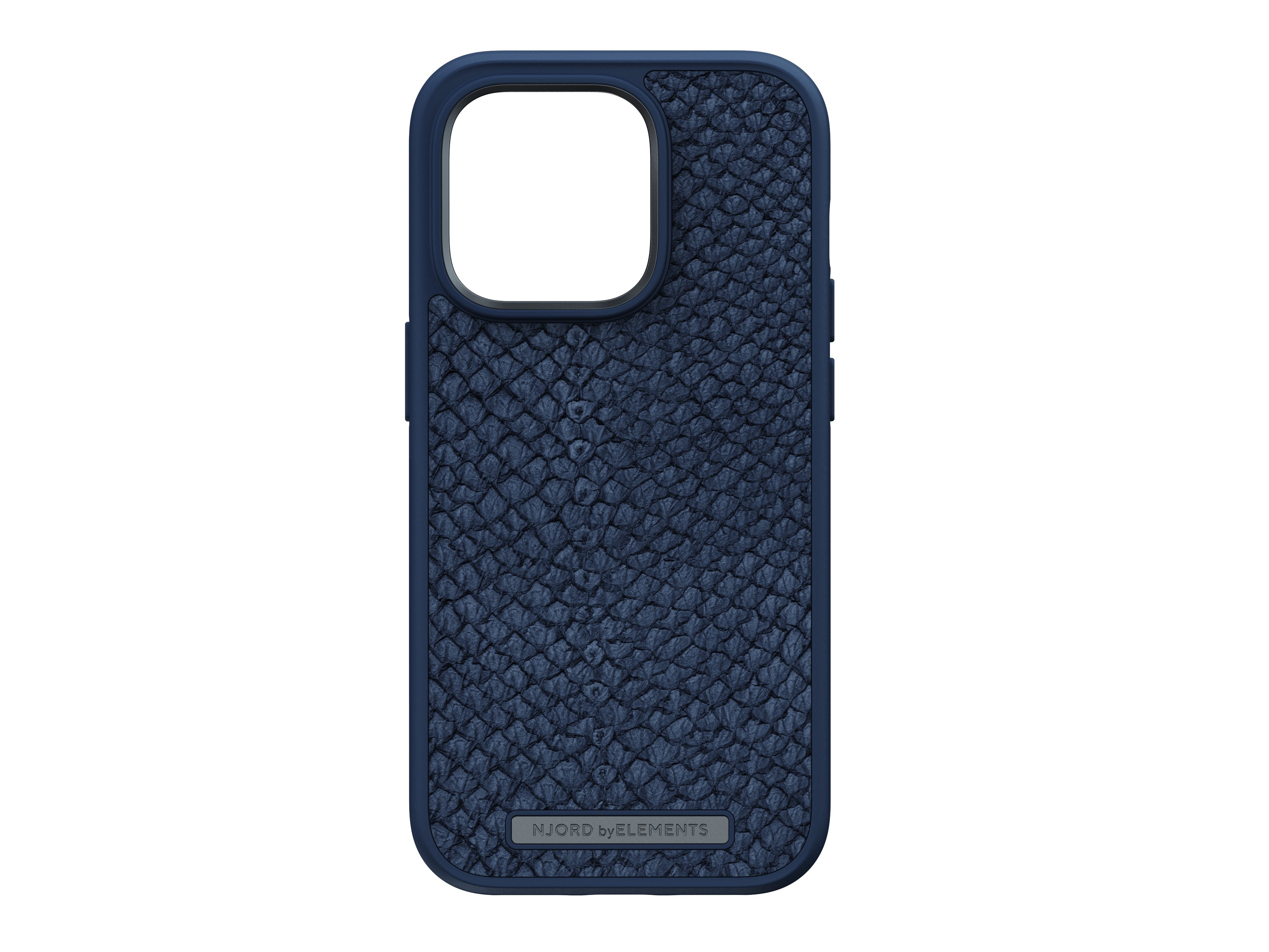 Njord Byelements Salmon Leather Magsafe Case - Iphone 14 Pro -Blue