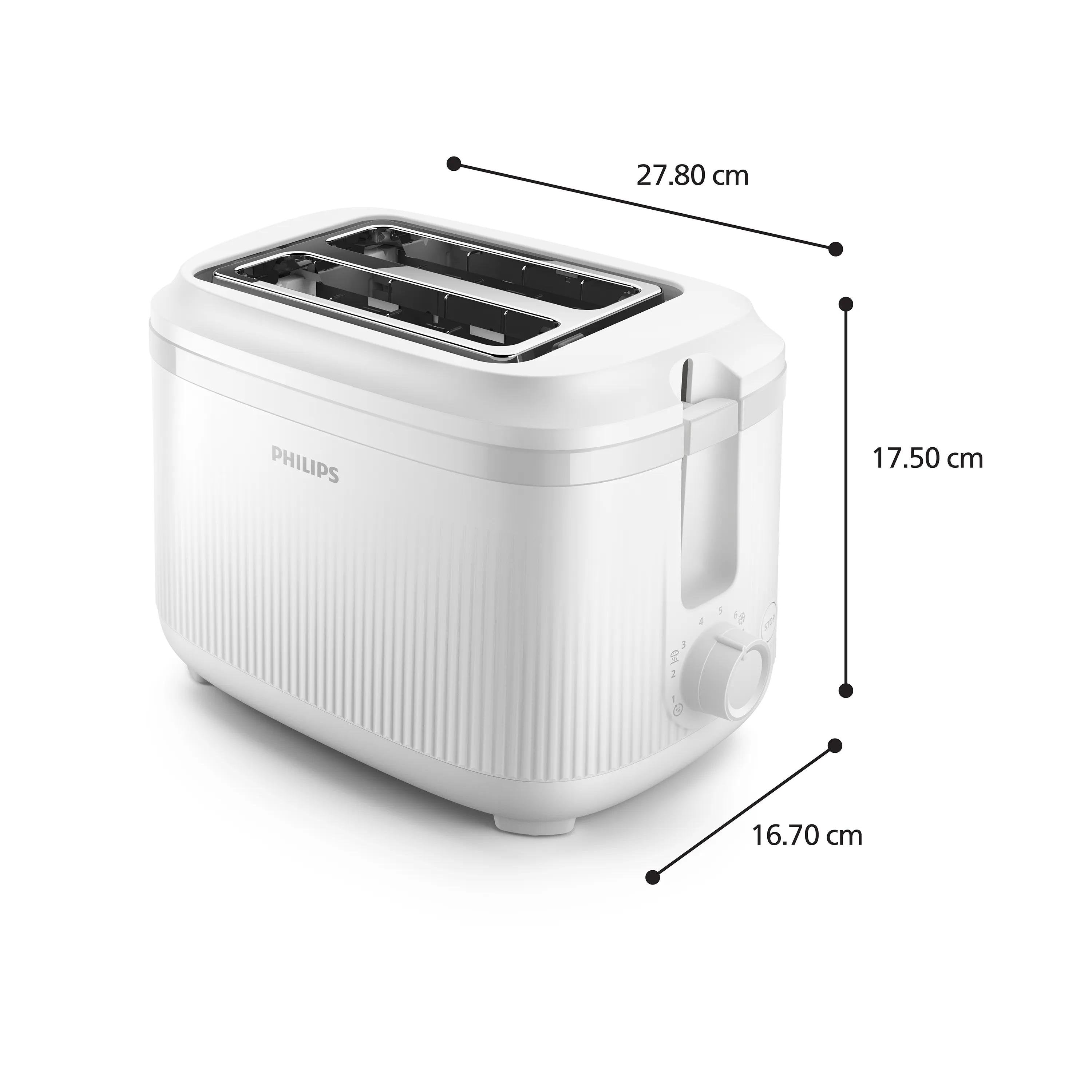 EAN 8720389041266 - Philips 3000 series HD2511/00 tostadora 8 2 rebanada(s) 900 W Blanco imagen 3