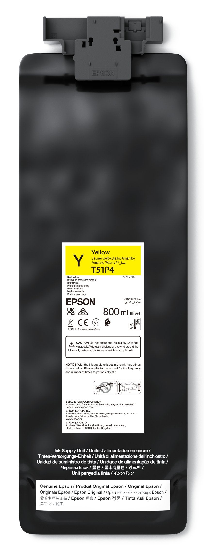 EAN 8715946731216 - Epson UltraChrome GS3 cartucho de tinta 1 pieza(s) Original Amarillo imagen 1